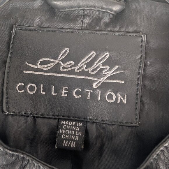 Shelly Collection Black Faux Leather Moto Biker Jacket - Picture 4 of 9